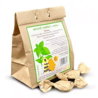 Medové cukríky s mätou 70g Beelol