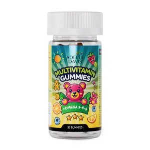 Multivitamin Gummies + Omega 3, pre deti, 30 dávok Adelle Davis