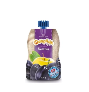 Pyré kapsička jablko a slivka 200g Ovocňák