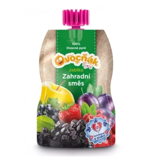 Pyré kapsička jablko a záhradná zmes 200g Ovocňák
