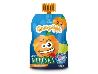 Pyré kapsička jablko a marhuľa 120g Ovocňák