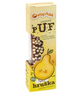 Ovocné plátky PUF Jablko-Hruška 22g Ovocňák
