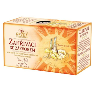 Zahrievací so zázvorom, porciovaný 20 x 1,5g Grešík