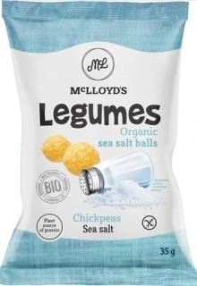 Cícerové lupienky s morskou soľou, bezlepkové BIO 35g McLloyds