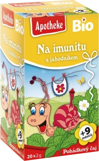 Bio detský čaj Na imunitu s jahodou 40g Apotheke