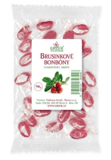 Brusnicové cukríky bez cukru 100g Grešík