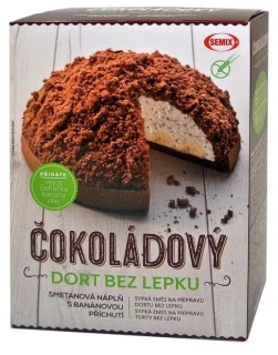 Čokoládová torta bez lepku + náplň 430g Semix
