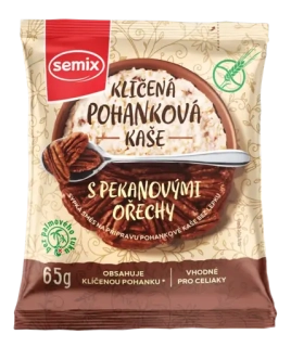 Pohánková klíčená kaša s pekanovými orechami bez lepku 65g Topnatur