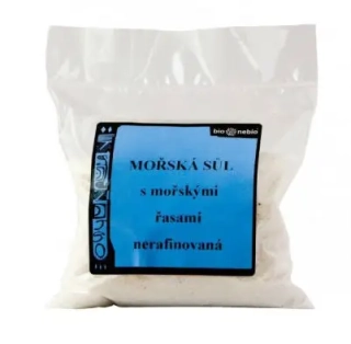 Nerafinovaná morská soľ s morskými riasami 300g BioNebio