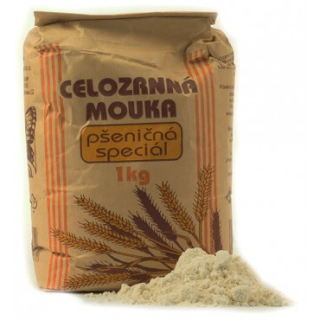 Múka pšeničná celozrnná špeciál 1kg Natural Jihlava