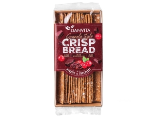 Granola plátky pšiec. krehké s ovocím a čokoládou 130g Danvita