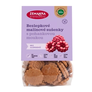 Sušienky pohánkové s malinami 100g BIO Zemanka