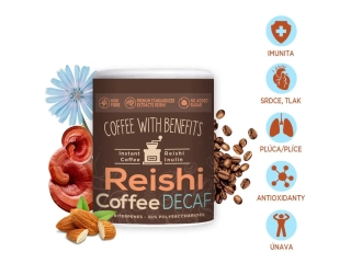 Reishi Coffee Decaf bez kofeínu 93g Altevita