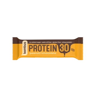 Tyčinka Protein 30 % peanut & chocolate, 50g Bombus