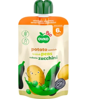 Bio kapsička zemiaky, hrášok, cuketa 90g Ovko