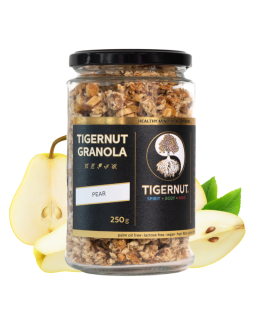 Granola z lupienkov lúpaného tigrieho orecha z Valencie s hruškou 250g Tigernut