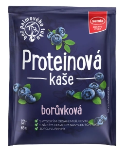 Proteínová kaša čučoriedková 65g Semix