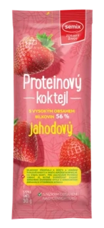 Proteínový kokteil jahodový 30g Semix