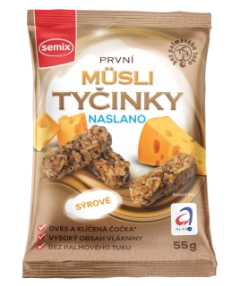 Mini müsli tyčinky so slaným syrom bezlepkové 70g Semix