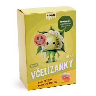 VČELÍZANKY – lipové lízanky 20ks x 6g Beelol