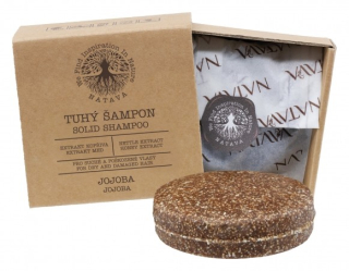 Tuhý šampón Jojoba - suché, poškodené vlasy 85g Natava