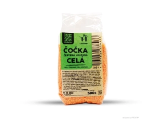 Červená šošovica celá lúpaná 500g Provita