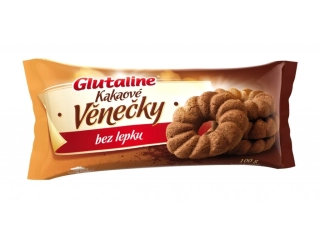Glutaline venčeky kakaové bez lepku 100g D.line