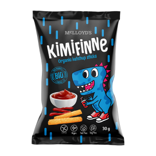 Kukuričné tyčinky Bio Kimifinne s príchuťou kečupu 30g McLLOYDS