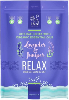 RELAX soli s horčíkom, levanduľou a borievkou - upokojujúce 330g INA ESSENTIALS