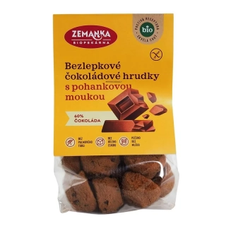 Bezlepkové Čokoládové hrudky pohánkové 100g BIO Zemanka