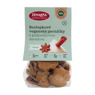 Bezlepkové veganské bio perníčky BIO VEGAN 100g Zemanka