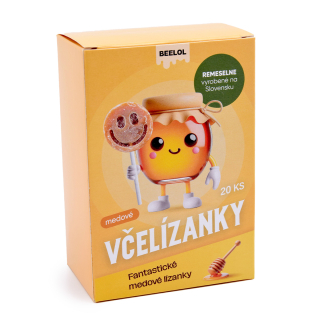 VČELÍZANKY – medové lízanky 20ks x 6g Beelol