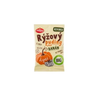 BIO ryžový puding s tekvicou a banánom bez lepku 40g Amylon