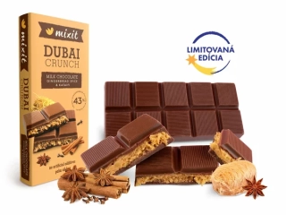 Vianočná dubajská čokoláda – Perníkové korenie & kataifi 70g Mixit