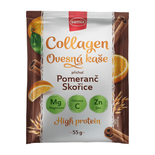 Ovsená kaša Collagen - Pomaranč, škorica 55g Semix