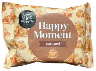 Kokosové koliesko s karamelom 36g HappyLife