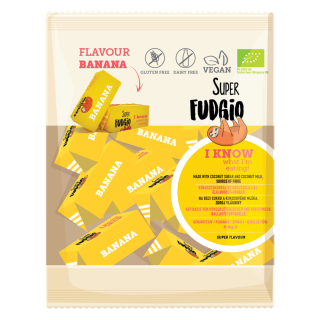 Krówki – bezlaktózový výrobok z fondánu s príchuťou banánu BIO 150g