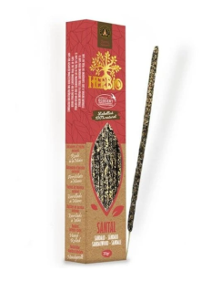 Vonné tyčinky Smudge Incense Santalové drevo 20g Ecocert Herbio