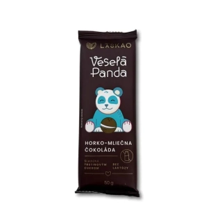 Veselá panda Horko mliečna čokoláda 50g Laskao 