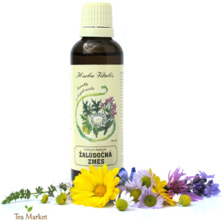 Tinktúra, kvapky (macerát) z bylín Žalúdočná zmes 50ml Heba Vitalis
