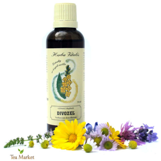 Tinktúra, kvapky (macerát) z byliny Divozel veľkokvetý 50ml Herba Vitalis