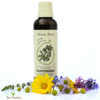 Tinktúra, kvapky (macerát) z byliny Eleuterokok (Všehojovec štetinatý) 50ml Herba Vitalis
