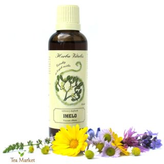 Tinktúra, kvapky (macerát) z byliny Imelo biele 50ml Herba Vitalis