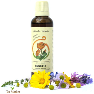 Tinktúra, kvapky (macerát) z byliny Nechtík lekársky 50ml Herba Vitalis