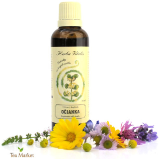 Tinktúra, kvapky (macerát) z byliny Očianka Rostkovova 50ml Herba Vitalis