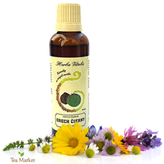 Tinktúra, kvapky (macerát) z byliny Orech čierny 50ml Herba Vitalis