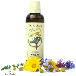 Tinktúra, kvapky (macerát) z byliny Púpava lekárska 50ml Herba Vitalis