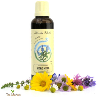 Tinktúra, kvapky (macerát) z byliny Veronika lekárska 50ml Herba Vitalis