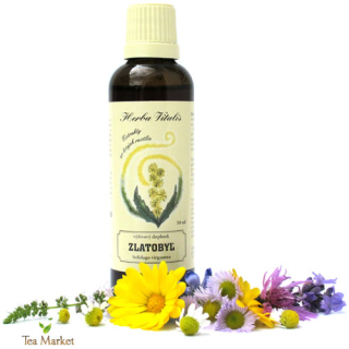 Tinktúra, kvapky (macerát) z byliny Zlatobyľ obyčajná 50ml Herba Vitalis