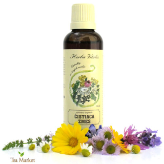 Tinktúra, kvapky (macerát) zo živých rastlín Čistiaca zmes 50ml Herba Vitalis